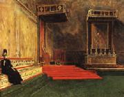 Leon Bonnat Interior of the Sistine Chapel Spain oil painting artist